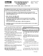 Raypak H-0030B User'S Information Manual preview