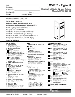 Предварительный просмотр 1 страницы Raypak H7 504-2004 Specifications