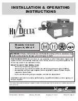 Raypak HI DELTA 122-322 Installation & Operating Instructions Manual preview