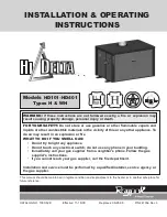 Raypak HI DELTA HD101 THRU 2342B Installation & Operating Instructions Manual предпросмотр