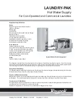 Raypak Hot Water Supply LAUNDRY-PAK Specifications preview