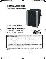 Preview for 1 page of Raypak Low NOx 207A Installation And Operation Manual