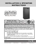 Raypak MVB TYPE B 504-2004 Installation & Operating Instructions Manual предпросмотр