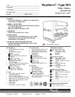 Raypak Power Vent Raytherm 2100 Specifications preview