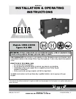 Предварительный просмотр 1 страницы Raypak Raypak Delta Limited 1259B Installation & Operating Instructions Manual