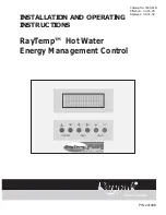 Raypak RayTemp Installation And Operating Instructions Manual предпросмотр