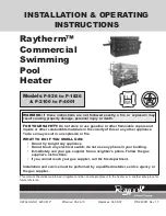 Raypak Raytherm P-1826 Installation & Operating Instructions Manual preview
