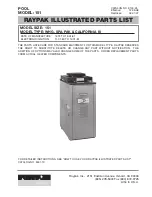 Raypak SPA-PAK 151 Illustrate Parts List preview