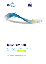 Preview for 1 page of RaySat Gilat SR1500 Installation And Operation Manual