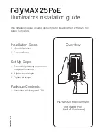 Raytec Raymax 25 PoE series Installation Manual предпросмотр