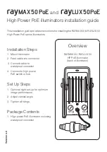 Preview for 1 page of Raytec RAYMAX 50 Installation Manual