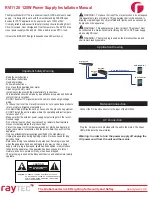 Предварительный просмотр 1 страницы Raytec RVi1120 Installation Manual