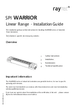 Preview for 1 page of Raytec SPI WARRIOR Series Installation Manual