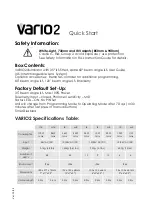 Preview for 1 page of Raytec VARIO2 VAR2-i2-2 Quick Start Manual