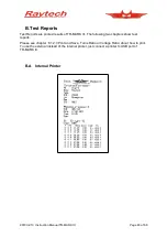 Preview for 60 page of Raytech TR-Mark III 250V Instruction Manual