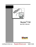 Preview for 1 page of RayTek CM Operator'S Manual