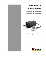 RayTek MARATHON FA Operating Instructions Manual preview