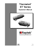 Preview for 1 page of RayTek Thermalert ET Series Operator'S Manual