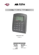 Preview for 1 page of Raytel LLC AR-727H Technical Manual