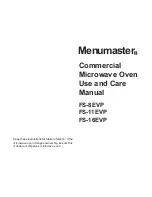 Raytheon Amana Menumaster FS-8EVP Use And Care Manual preview