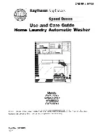 Raytheon AWM593W/L2 Use And Care Manual предпросмотр