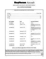 Preview for 4 page of Raytheon BEECH BARON 58CA Maintenance Manual