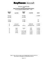 Preview for 8 page of Raytheon BEECH BARON 58CA Maintenance Manual