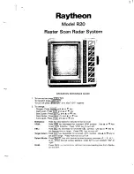 Raytheon R20 Operation/Reference Manual preview