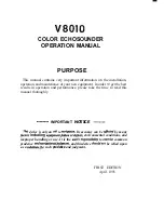 Предварительный просмотр 3 страницы Raytheon V8010 Operation Manual