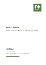 Raytools BM115 Series User Manual preview