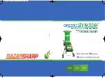 Razarsharp Organic Shredder Instruction Manual preview