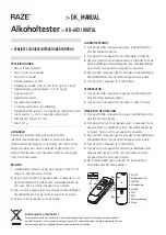 Предварительный просмотр 3 страницы Raze HB-603 Manual