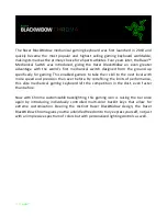 Razer BlackWidow CHROMA User Manual preview