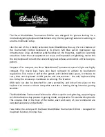 Razer BlackWidow tournament edition Master Manual preview