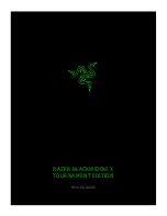 Razer BLACKWIDOW X TOURNAMENT EDITION Master Manual preview