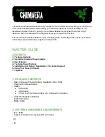 Preview for 1 page of Razer CHIMAERA Master Manual