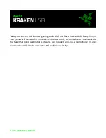 Предварительный просмотр 1 страницы Razer KRAKEN Pro Manual