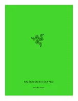 Предварительный просмотр 1 страницы Razer Mouse Dock Pro Master Manual