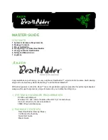 Preview for 1 page of Razer PeathAdder Master Manual