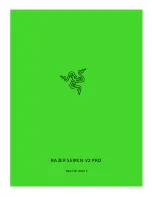 Razer Seiren V2 Pro Master Manual предпросмотр