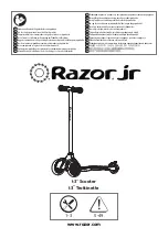 Razor Jr. t3 Manual preview