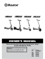 Razor 13100E-BL Owner'S Manual preview