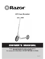 Razor A5 CARBON LUX Owner'S Manual preview