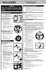 Preview for 10 page of Razor BGC2230M Owner'S Manual