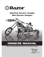 Razor Black 15555-BK Owner'S Manual preview