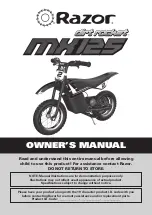 Preview for 1 page of Razor Dirt Rocket MX125 Owner'S Manual