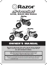 Razor Dirt Rocket SX350 Owner'S Manual preview