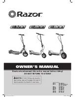 Razor E125 Owner'S Manual preview