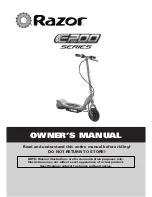 Razor E200 Series Owner'S Manual preview