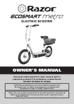 Razor EcoSmart Metro Owner'S Manual preview